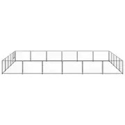 Andala Pets Dog Kennel Black 30 m Steel