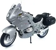 Welly Die Cast Motorcycle Silver Compatible with R1100 RT, 1:18 Scale