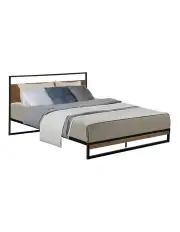 [Artiss] Dane Metal Bed Frame Queen in Black