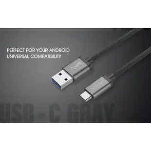 PERFEKT USB3.2 Type-C to USB A Male 鋁合金編織快速充電傳輸線 (3M)深太空灰 - PT-20130【APP下單最高22%點數回饋】