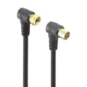 Alogic 3m Right Angle PAL To Right Angle F-Type TV Antenna Cable