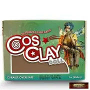 M00748-FS MOREZMORE 1 lb Cosclay DECO SWEET SEPIA Flexible Polymer Clay Soft