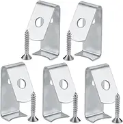 INOOMP 5pcs Heavy Duty Iron Flower Pot Hangers Durable Wall Hooks for Terracotta Planters Weather Resistant Planter Clips for Garden Patio and Indoor Use