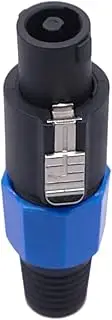 CCWUTQF 4 Pole Male Plug Audio Speaker Powercon Connector(T-Long Blue-Z)