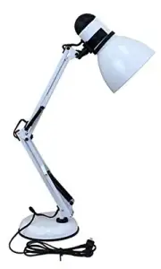 Sparco Clamp Mount Swing Arm Desk Lamps - 60 W Bulb - Desk Mountable - White