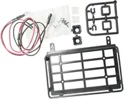 Luggage Carrier Roof Rack with LED for MN82 1/12 RC Model, Square Lampshade