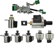 JF011E RE0F10A CVT Transmission Solenoid Kit Duel Switches Stepper Motor Compatible for Nissan/Dodge/Jeep Patriot/Mitsubishi/Lancer/Renault(Double Plug)