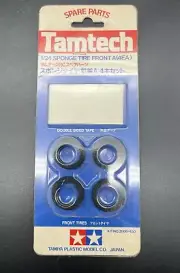 Tamiya Tamtech RC 1:24 Front Sponge Tires A w/ Tape #2608-450, New Old Stock.