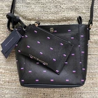 Tommy Hilfiger Purse Crossbody Navy Blue Wallet Pattern Small New with Tags Bag