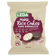 'Organic Leda Mini Rice Cakes Dark Chocolate 60g - Fresh, healthy organic delivery | Doorstep Organics'