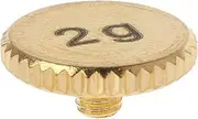 Lyaciomn Headshell 2G Weight Turntable Metal Electric Instrument Parts for SL1200 SL1210 MK2 3 5 M5G Stylus DJ,Gold