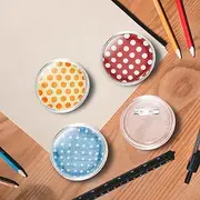 Button Badges Kit with Pins 100 Sets Acrylic 58 mm,Pinback Buttons-30160