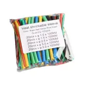 100 Pcs Heat Shrinks Tube set Insulation Sleeving Wire Shrinks Wrap 5 size