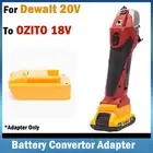 Adapter For Dewalt 20V Li-ion Battery Fits For OZITO/Einhell 18V Cordless Tool