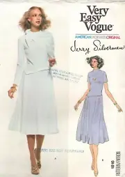 Vogue Designer Jerry Silverman Sewing Pattern Misses Sexy Dress & Scarf Vintage