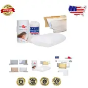 Moisture-Wicking Memory Foam Travel Pillow - Machine Washable Snow White Cushion