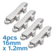 4pcs 16mm x 1.2mm Glasses Hinge Back Acetate Frame Temple Replacement Part