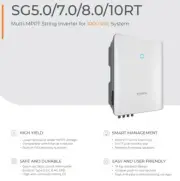 SUNGROW 8KW SG8.0RT 3 Phase Solar Inverter 2 MPPT w/WiFi 10Y Warranty NEW MODEL!