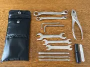 NOS HONDA MOTORCYCLE ATC HM VINTAGE TOOLKIT TOOL ROLL WITH PADDED BLACK POUCH