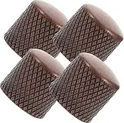 JOINPAYA 4pcs Metal Bass Knobs for Electric Guitar Professional Volume Control Tone Durable Potentiometer Caps for Bass Instruments Easy to Install