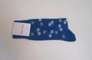 PAUL SMITH ROYAL BLUE MENS SOCKS NWT ITALY
