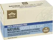 Nelum Goats Milk Fragrance Free Natural Soap Bar, 100 g