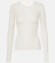 [Fforme] Fforme Ames sheer silk-blend top AU 8 white