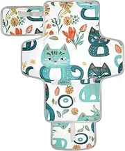 Reusable Washable Changing pad with Tissue Pocket Diaper Changing pad Portable Lightweight & Foldable Changing Station