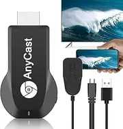 Wireless Display Adapter, Wireless HDMI Dongle, 4K 1080P HDMI WiFi Mobile Screen Mirroring Receiver Dongle for i-P-hone M-ac i-OS Android to TV Projector Support Miracast Airplay DLNA