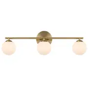 Moran 3L Wall Light Antique Gold Opal | Telbix Lighting