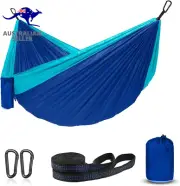 Hammock Camping, Portable Single Hammocks for Outdoor Hiking Travel Sky Blue)