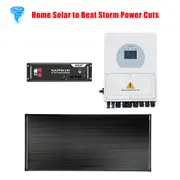 Deye 5KW Inverter + KIJO 5120Wh Lithium Battery Module + VoltX 12V 200W Fixed Solar Panel