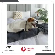 Premium Waterproof Reversible Pet Dog Blanket Bed Protects Couch from Spills