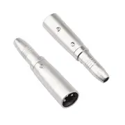 (2) Two, 1/4 Inch Balanced Female -to- XLR Male Adapter * FREE SHIPPING *