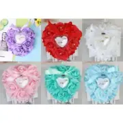 Rose Heart Shaped Box Pillows Cushion Beautiful Accompaniments for Rings