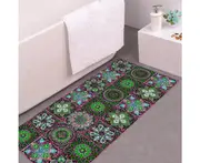 10Pcs Mandala Pattern Tile Wall Stickers Water Resistant Wallpaper Removable Decal for Kitchen Bathroom - Style 2