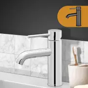 Cefito Bathroom Mixer Taps Basin Faucet Brass WELS Black/Silver