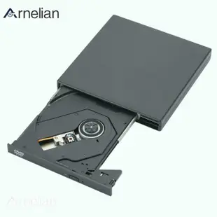 Arnelian Slim 外置光驅 Usb 2.0 Dvd 播放器 CD-RW 刻錄機兼容 Macbook 筆記本電腦