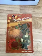 VTG Fox Run USA Thanksgiving Cookie Cutters: Pilgrim Pumpkin Turkey Hat NIP NOS