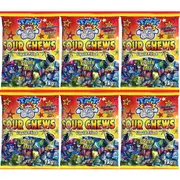 TNT Sour Chews Lollies Candy Liquid Filled Assorted Flavours 1kg Bag 6 Pack