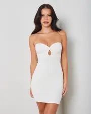 [Mooloola] Mooloola Women's Jade Knit Dress in Cream 0 Cream