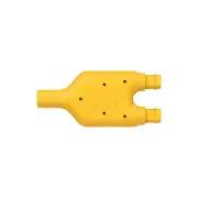 LED Autolamps 3 Core Splitter Plug 3 Way Yellow Indicator Splitter Water Proof
