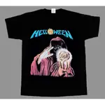 45XL HELLOWEEN KEEPER OF THE SEVEN KEYS 樂隊音樂新款黑色 T 恤