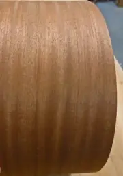 Ribbon Sapele Mahogany wood veneer sheet 6" x 96" with paper backer 1/40" thick