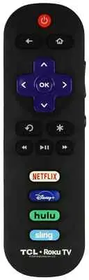 TCL 06-IRPT20-WRC280J Roku Remote Control w/ Netflix Disney+ Hulu Sling -- Open