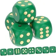 12pcs Dice St. Patrick Day Accessories St. Patrick Decoration St. Patrick Party Favors Wood Green