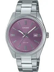 Casio Collection MTP-1302PD-6AVEF Pink Dial Grey Stainless Steel Mens Watch