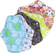 Healeved Sanitary Pad Set 6 Reusable Menstrual Napkins Bamboo Washable Breathable Ideal for Women Lactation Travel