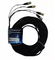 NEW CBI MT2XX 25ft Dual Stereo Pair XLR to XLR Microphone Cable Mic Cord Neutrik