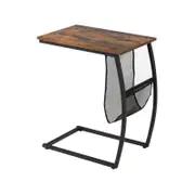 Costway C-shaped Side Side End Table Metal Fram